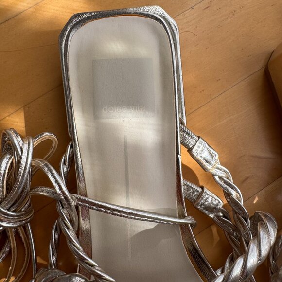 Dolce Vita Hayley Wrap Sandals Gold Size 8.5 - Picture 4 of 6